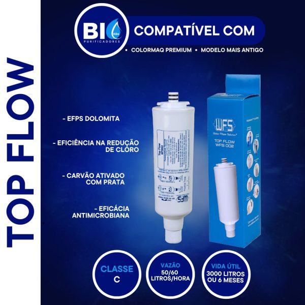 FILTRO REFIL TOP FLOW 002 - COMPATÍVEL COM COLORMAQ PREMIUM