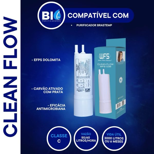 FILTRO REFIL CLEAN FLOW 39 - COMPATÍVEL COM BRASTEMP ACTIVE