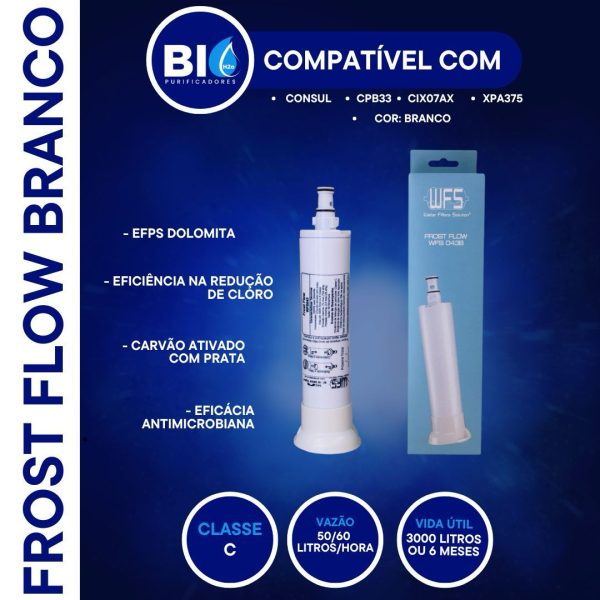 FILTRO REFIL FROST FLOW - 43B - COMPATÍVEL COM CONSUL CPB33/ CIX07AX (BRANCO)