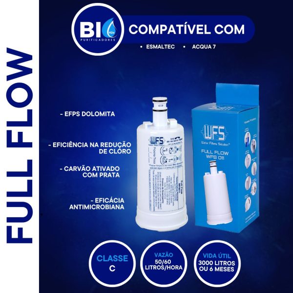 FILTRO REFIL FULL FLOW - 011 - COMPATÍVEL COM ESMALTEC AQUA 7