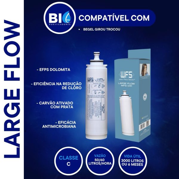 FILTRO REFIL LARGE FLOW - 41 - COMPATÍVEL COM BEGEL GIROU TROCOU