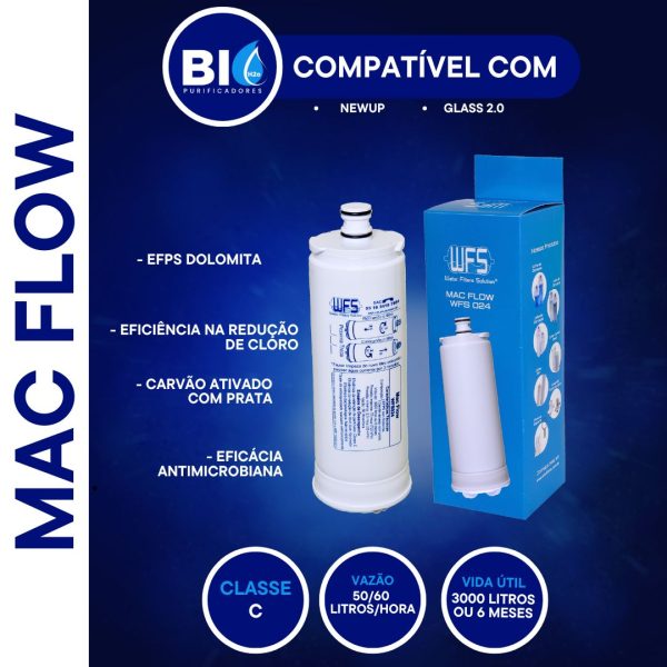 FILTRO REFIL MAC  FLOW - 24 - COMPATÍVEL COM NEWAP CLASS 2.0, NEWMAQ