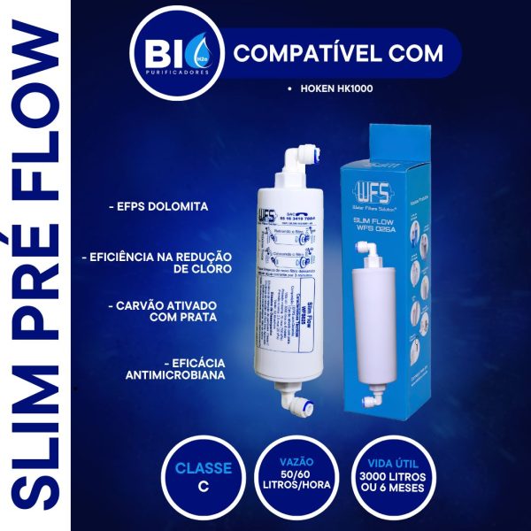 FILTRO REFIL SLIM PRÉ FLOW - 25A - COMPATÍVEL COM HOKEN HK1000