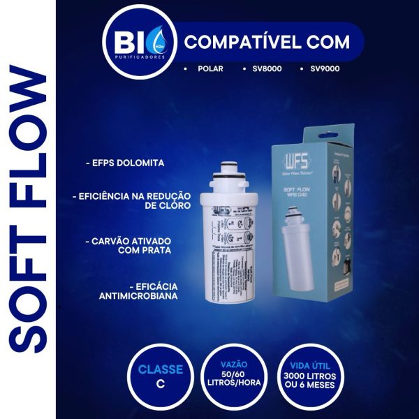 FILTRO REFIL SOFT FLOW - 42 - COMPATÍVEL COM POLAR SV8000B